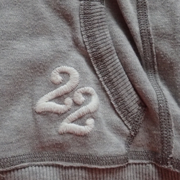 Hollister Gray Button Hooded Top S - Picture 2 of 5